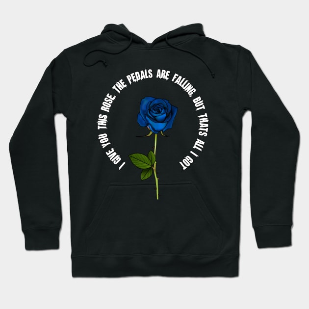 SpaceCityRecords Roses Blue Black Hoodie